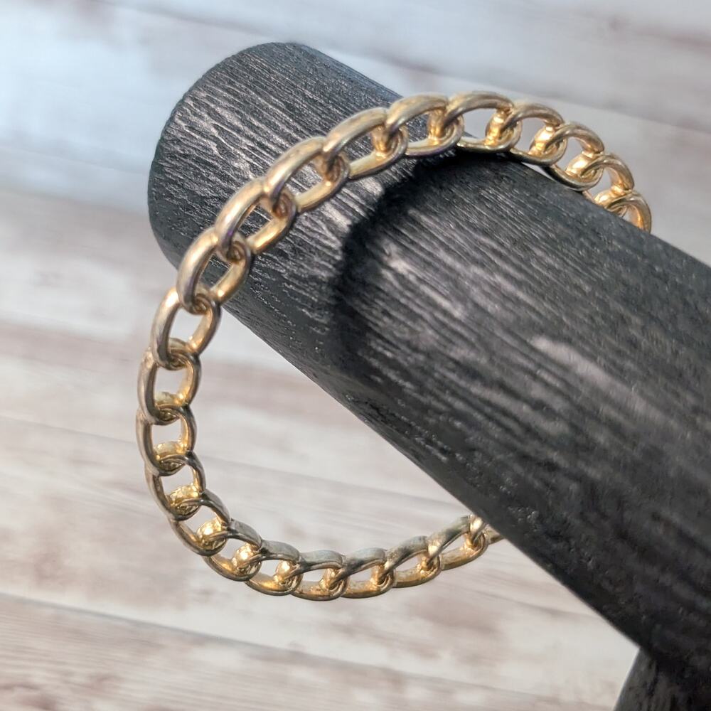 Vintage Bracelet - Gold Tone Chain Like - Fair Condition